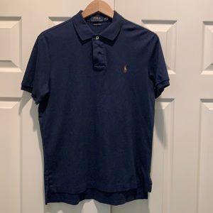 Ralph Lauren SS Pima soft polo Heathered Navy Med